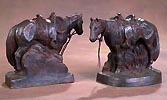 saddle horse bookends