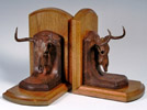 skull bookends