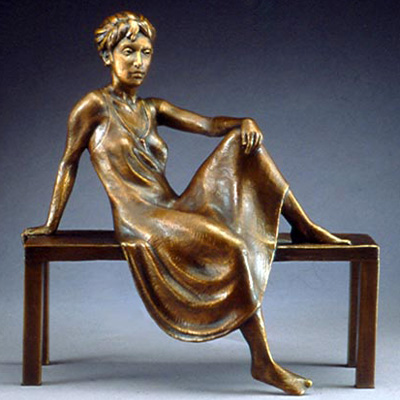 resting dancer maquette