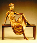 resting dancer maquette