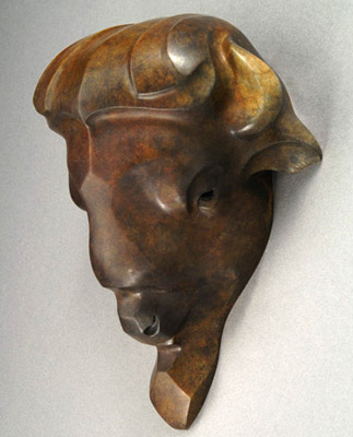 bison mask maquette
