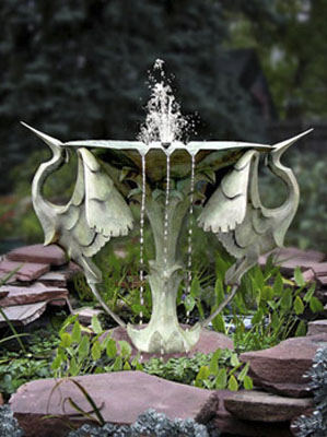 heron fountain