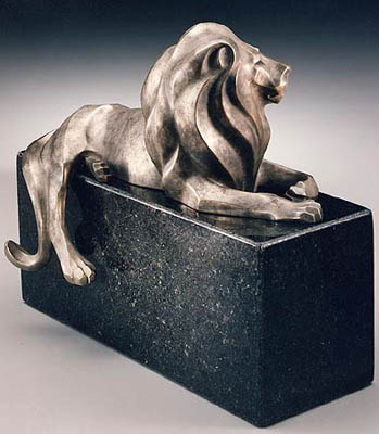 stone lion maquette